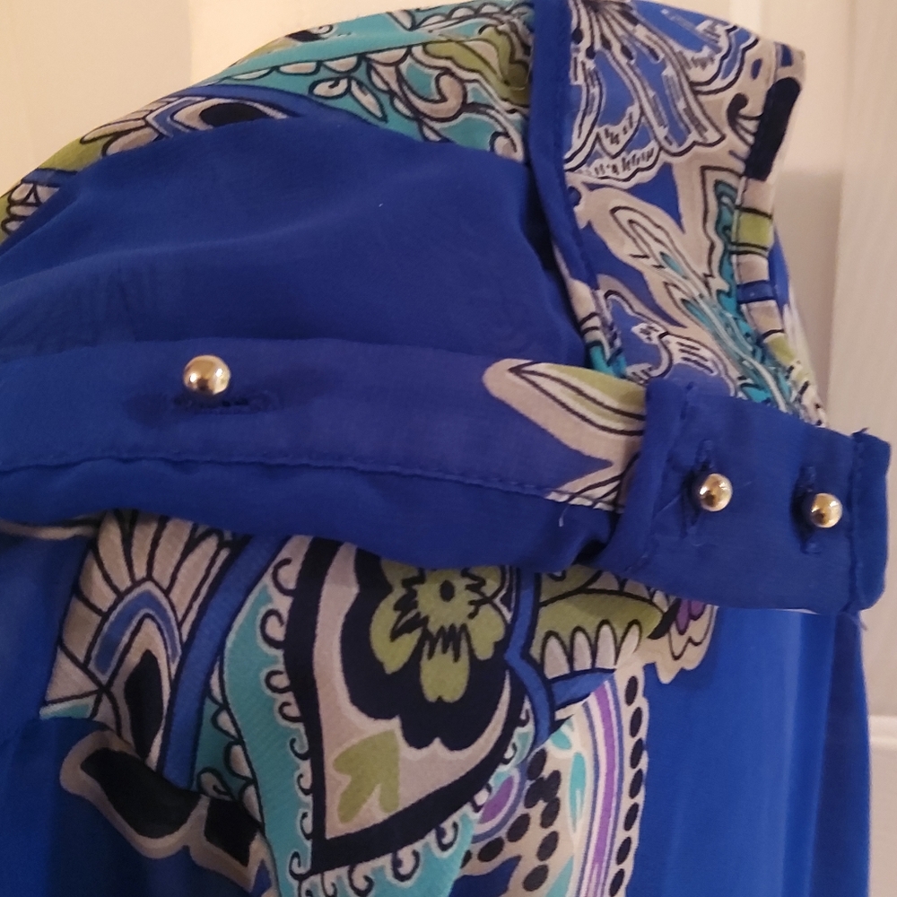 🌷DRESSBARN paisley Blouse S - Picture 4 of 9